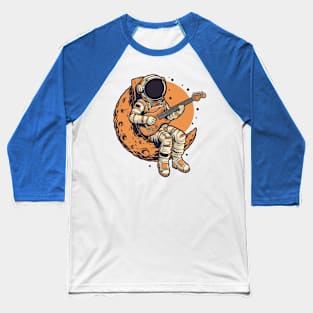 Moon Guitar Baseball T-Shirt